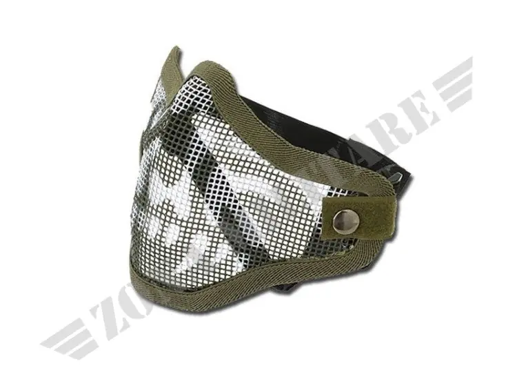Maschera A Rete Con Teschio Colore Verde