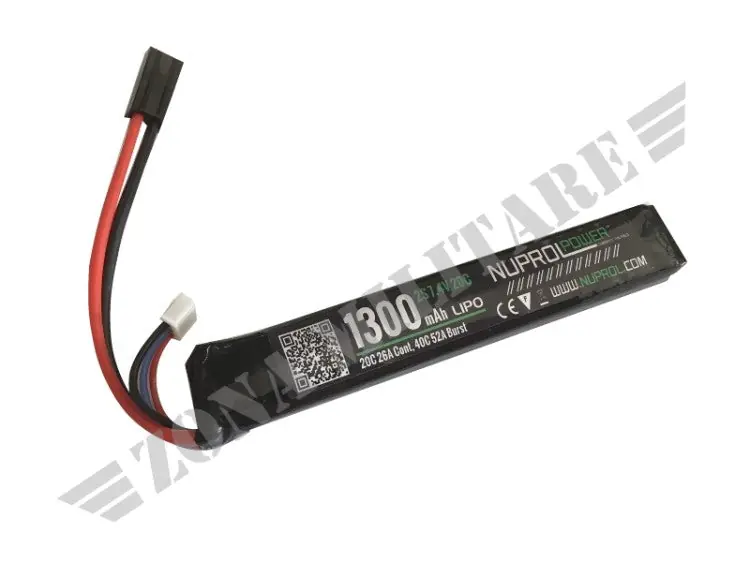 Batteria Nuprol 1300Mah 7,4V 20C Stick Type