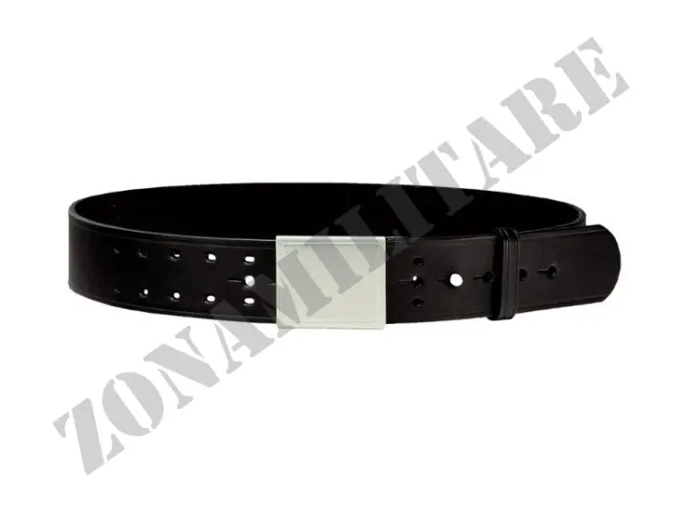 CINTURONE IN CUOIO H5 3 FORI CON FIBBIA NERO VEGA HOLSTER