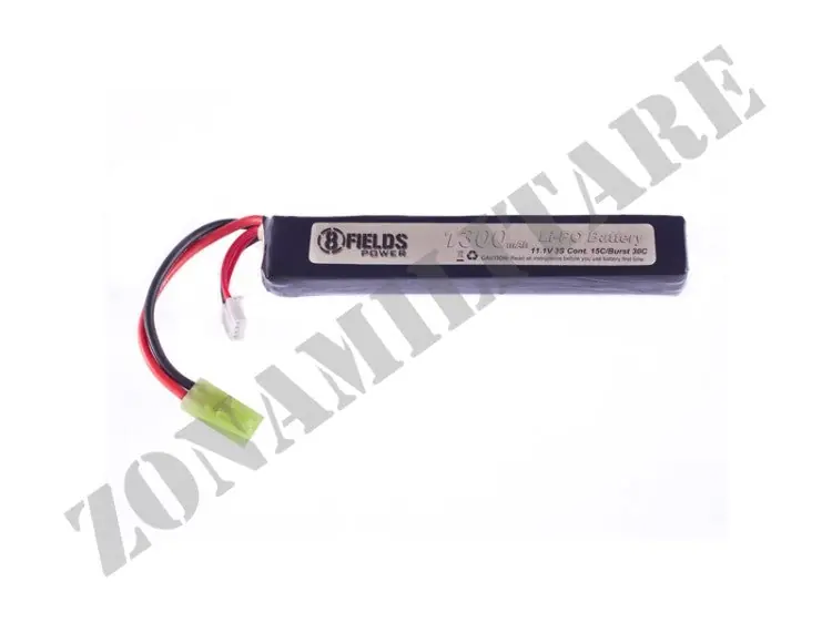 Batteria Lipo 11.1V 1300Mah 15/30C 8 Fields