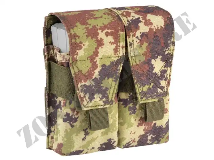 Tasca Double Pouch M4/Ak Outac Defcon 5 Vegetato Italiano