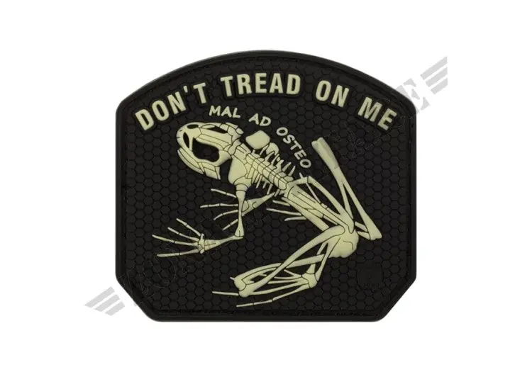 Don‘T Tread On Me Frog Rubber Patch Jtg Glow In The Dark