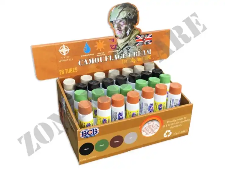Tubo Camo Facciale A Crema In Tubo 30 Gr Colorazioni Varie