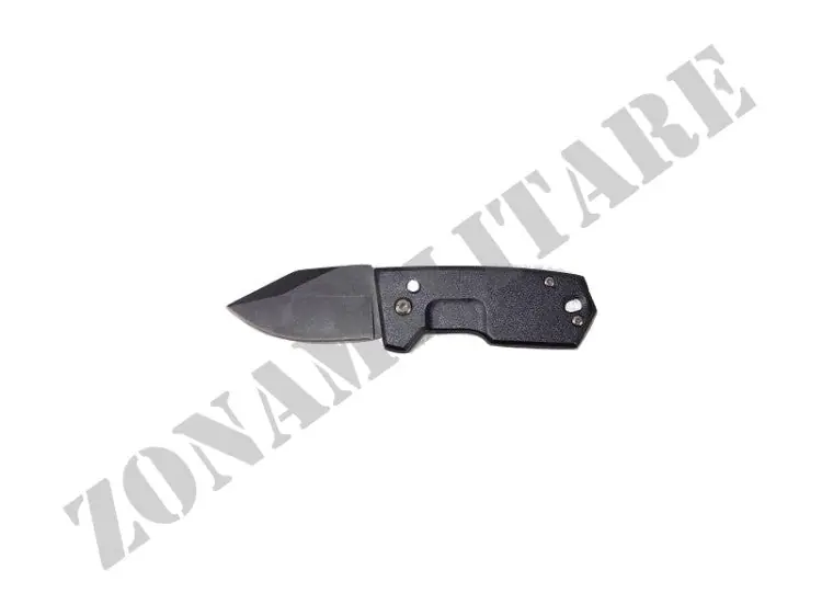 Coltellino Pocket Black Richiudibile Con Lama Liscia