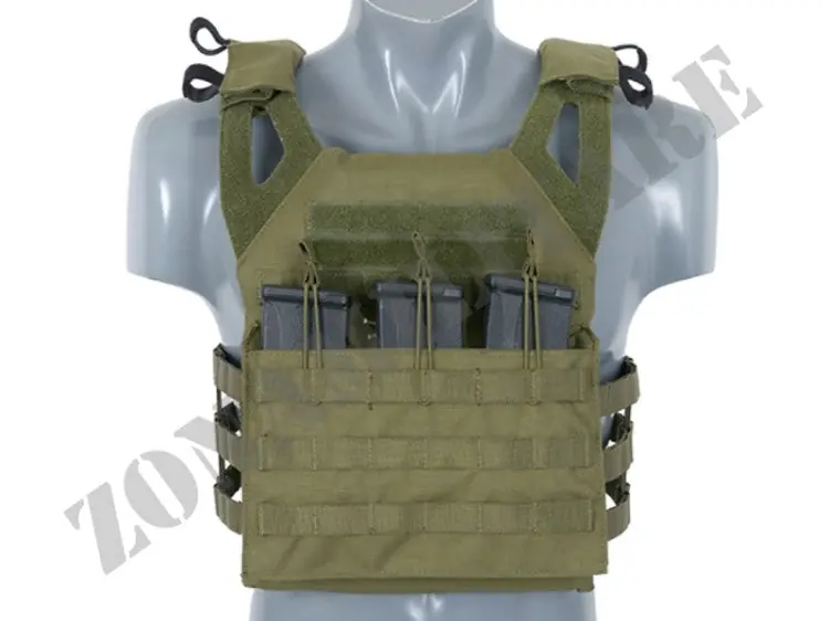 Tattico Jump Plate Carrier V2 With Dummy Sapi Plates Od Green 8 Fields