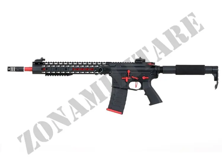 Fucile Asr115X Spyder Ebb Full Metal Nero E Rosso Aps
