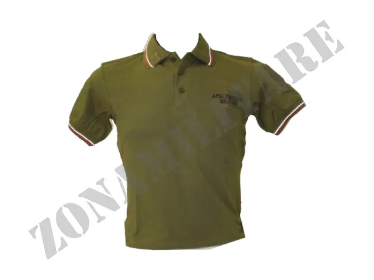 Polo Aeronautica Militare Verde A Manica Corta