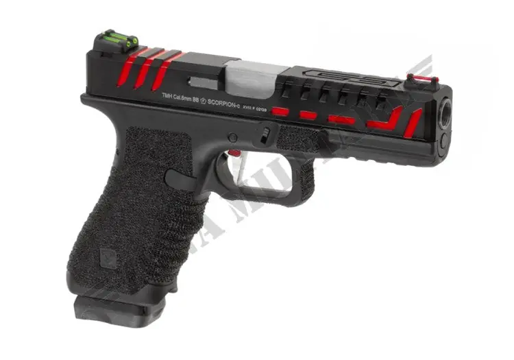 Pistola D-Mod Scorpion Metal Version Gas COLORE NERO Aps