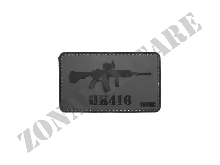 Patch Gommata Hk416 Colore Gray Con Velcro