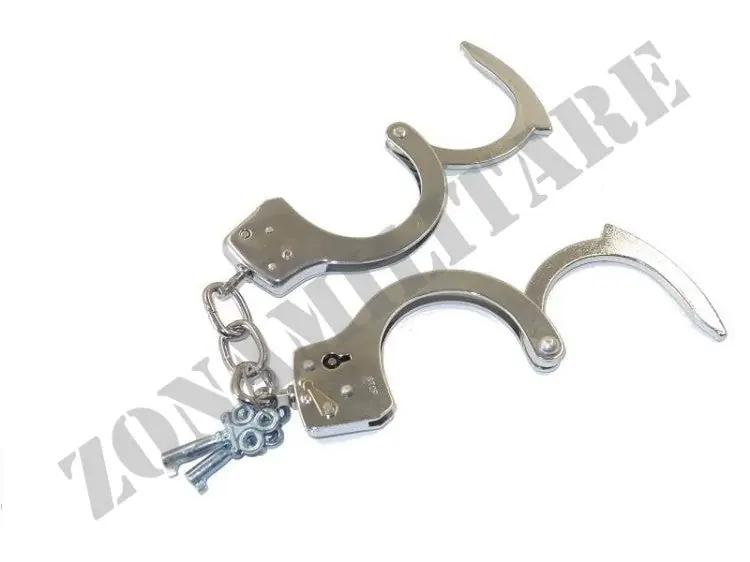 Manette In Metallo Cromate Spagnole Con Doppia Chiave