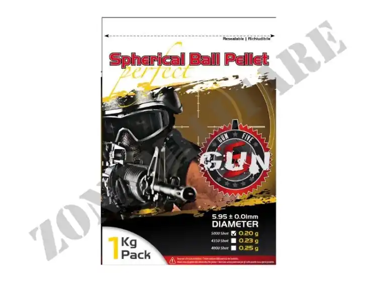 Pallini Gun Five Perfect Spherical Bianchi 0.20Gr 5000Bbs