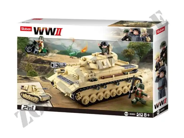 Set Costruzioni Sluban Wwii German Tank M38-B0693