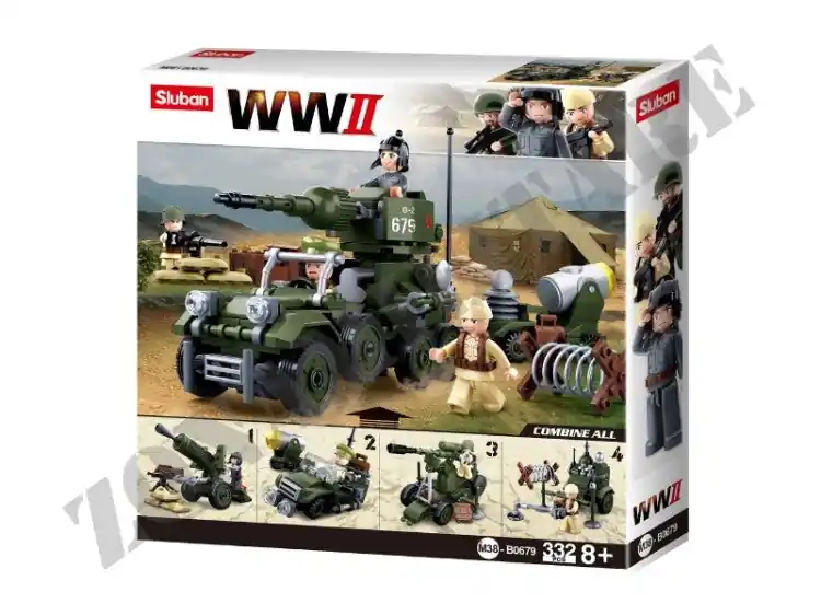 Set Costruzioni Sluban Wwii Giftbox 4 In 1 M38-B0679
