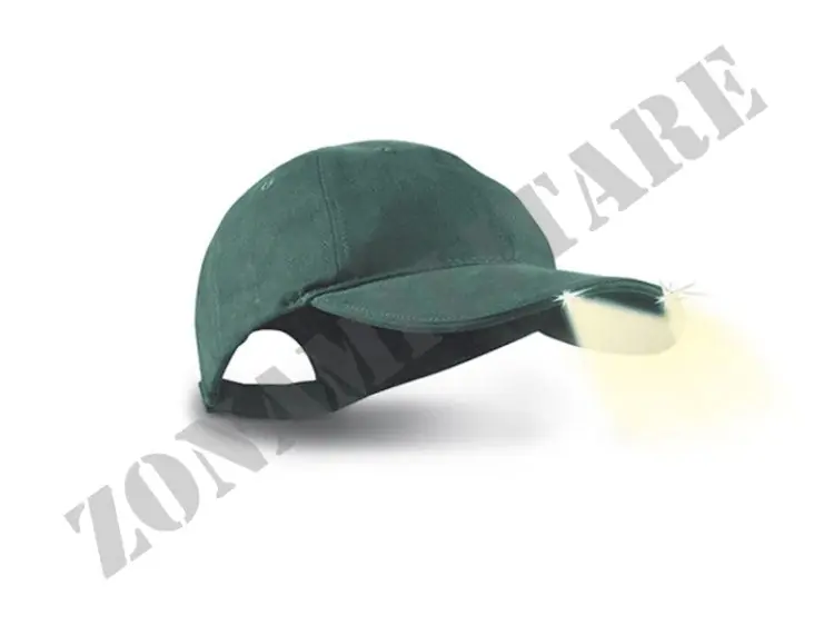 Berretto Baseball Cap Powercap A 2 Led Konus Verde