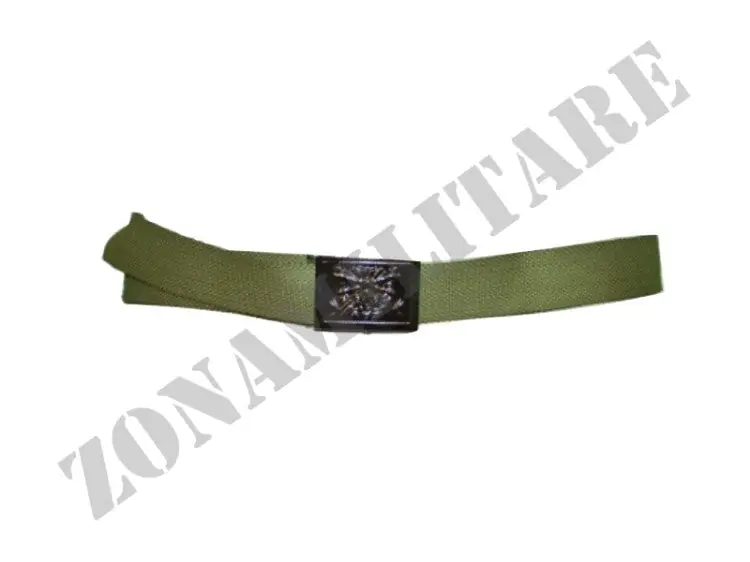 Cinturone Modello Italia Con Fibbia Colorazione Verde