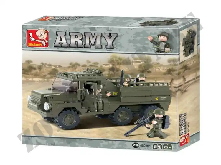 Set Costruzioni Sluban Truck Militare Trasporto Truppe M38-B0301