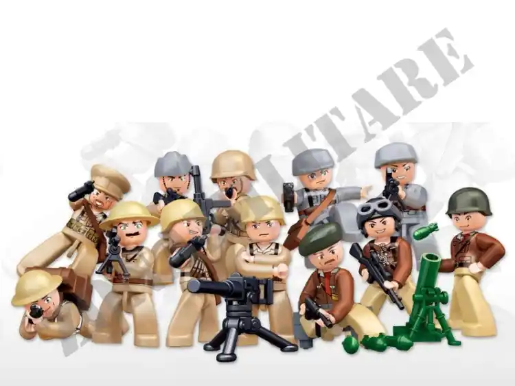 Set Costruzioni Sluban Set Completo Personaggi Wwii
