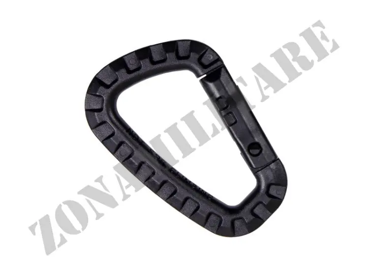 Moschettone Porta Chiavi In Plastica Colorazione Nera