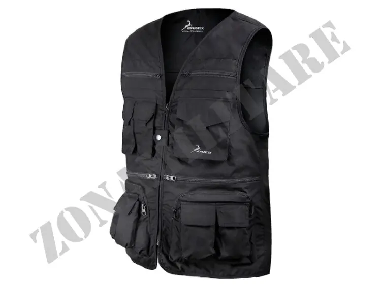 Gilet Multitasche Demox Konustex Colore Nero
