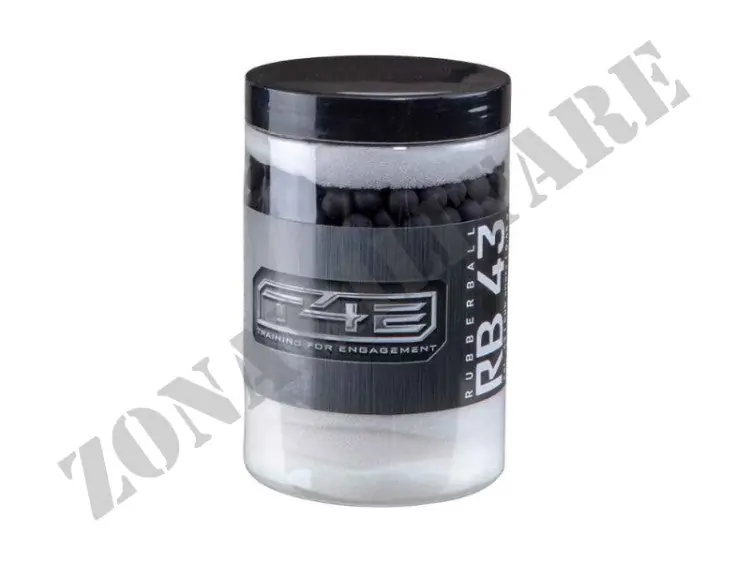 Munizioni T4E In Gomma Rubberball Rb43 Cal.43 500Pcs Black