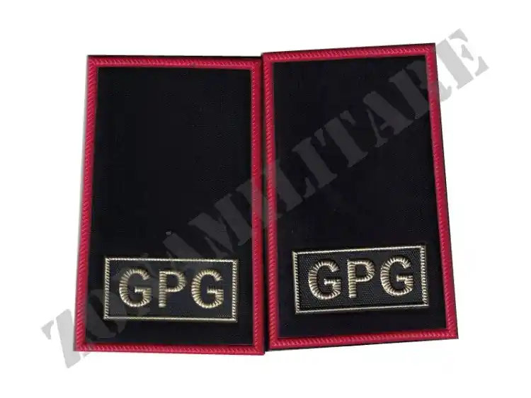 Tubolari Guardie Giurate Bordo Rosso Sfondo Blu Gpg Oro