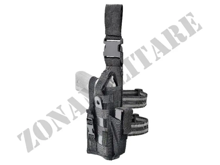 Fondina Cosciale Leg Pistol Holster Defcon 5 Nera