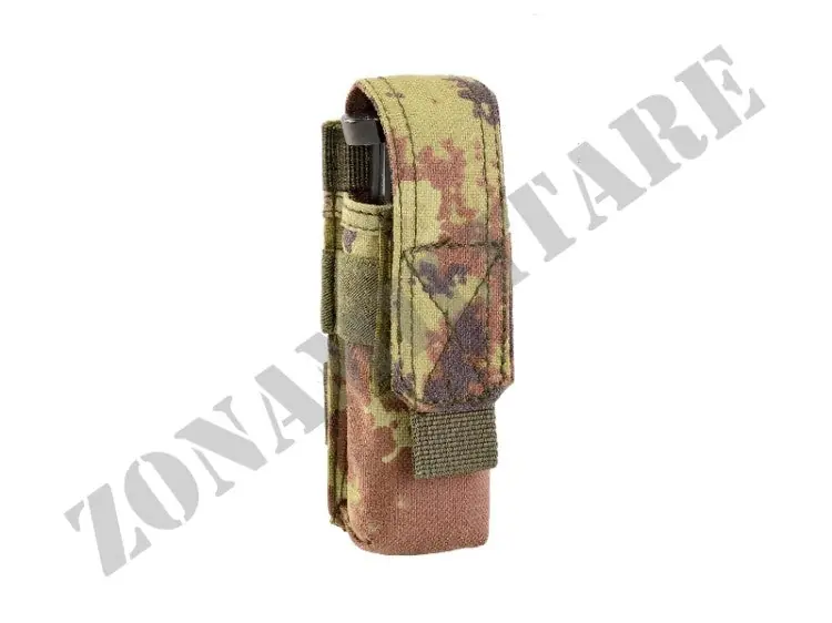 Porta Caricatore Single Pistol Pouch Outac Defcon 5 Vegetato Italiano
