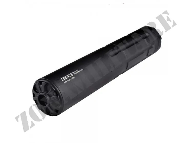Silenziatore G&G Goms Mk5 Nero Con Lavorazioni Sul Fusto