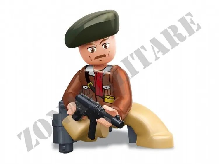 Mini Figures Sluban Wwii Fucilere Con Fucile Mp40