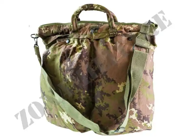 Borsa Porta Casco Con Tracolla Vegetata