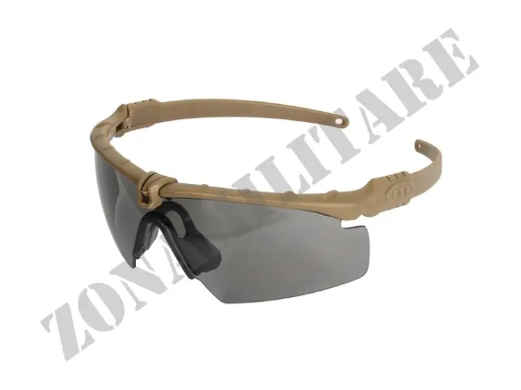 Occhiale Tattico Actical Glasses Tan/Smoke Lens 8 Field