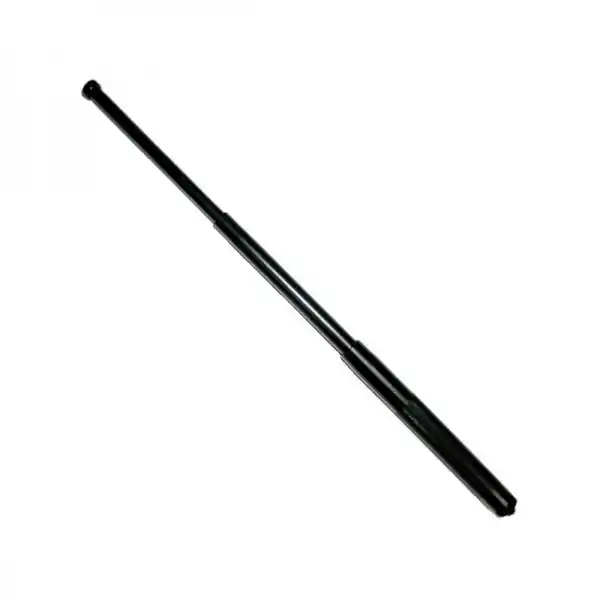 BASTONE TELESCOPICO IN ACCIAIO DA 51 cm CON CUSTODIA IN SIMIL PELLE