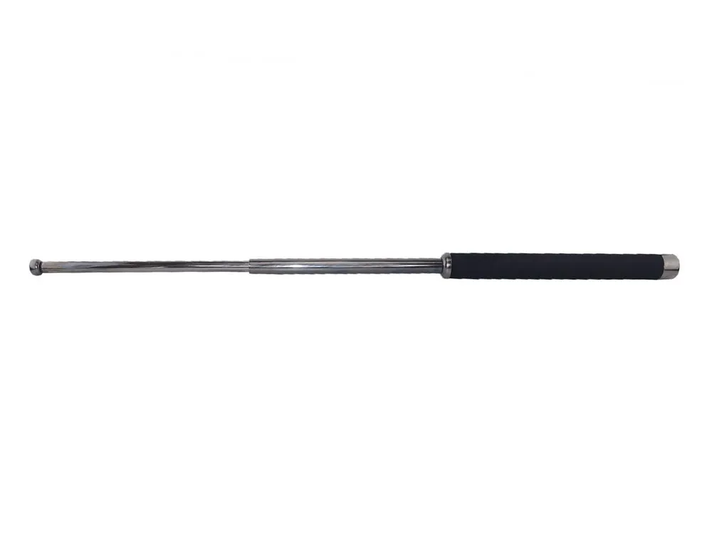 BASTONE TELESCOPICO IN METALLO DA 66 cm CON IMPUGNATURA IN SPUGNA NERA