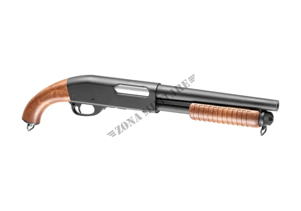 FUCILE SOFTAIR A POMPA M870 VERSIONE CORTA IN LEGNO S&T