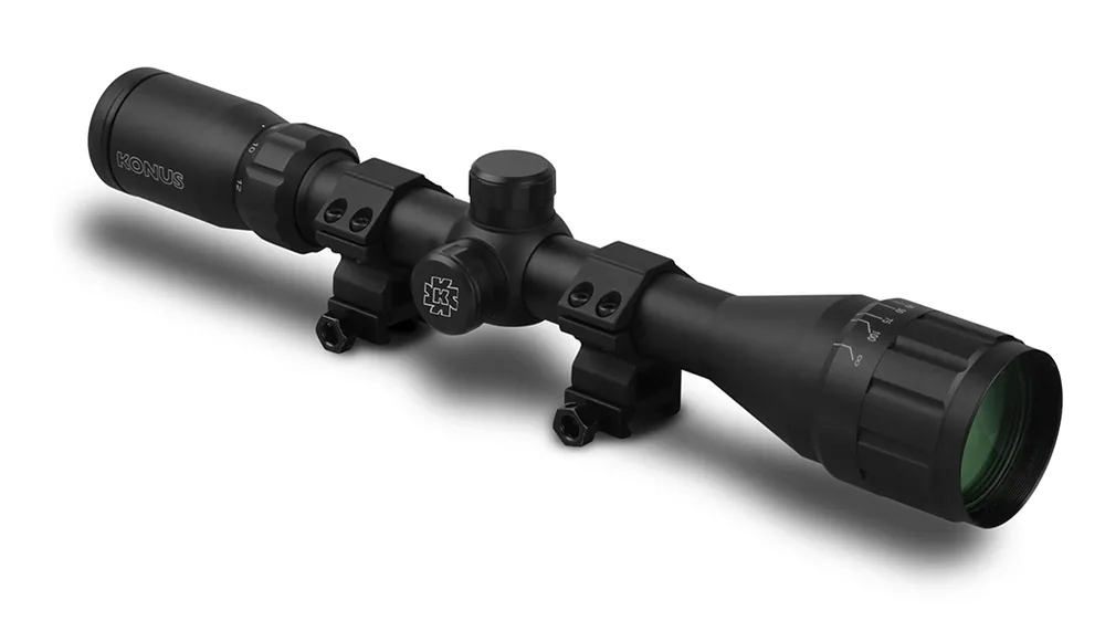 OTTICA FIGHTER 4-12×40 A.O. CON ANELLI PER SLITTE WEAVER/PICATINNY