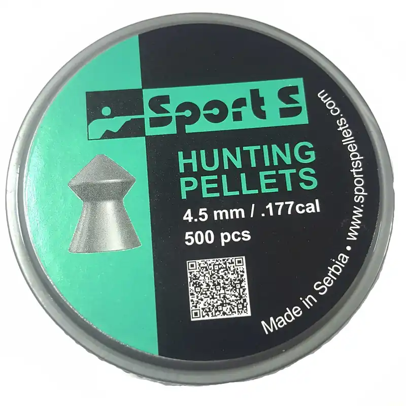 PIOMBINI A PUNTA HUNTING PELLETS CAL. 4,5mm/.177 SPORT S 500PCS
