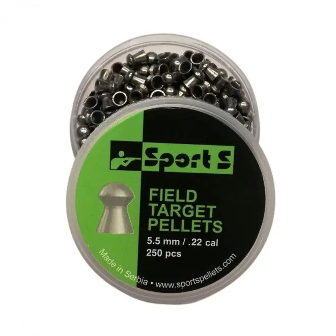 PIOMBINI FIELD TARGET A TESTA STONDATA CAL. 5,5mm/.22 SPORT S 250PCS