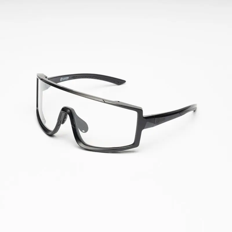 OCCHIALI KRYDON CQSG006 CON LENTI TRASPARENTI E MONTATURA NERA CONQUER