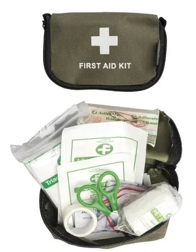 KIT DI PRIMO SOCCORSO VERDE MILTEC
