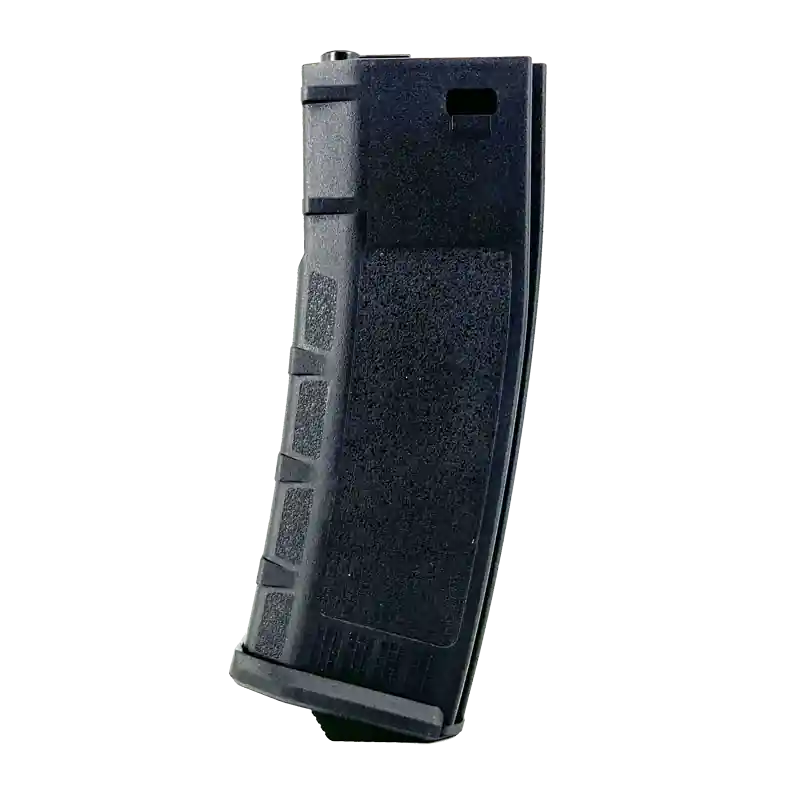 CARICATORE MONOFILARE MID-CAP M4 DA 120RDS IN POLIMERO NERO ROSSI