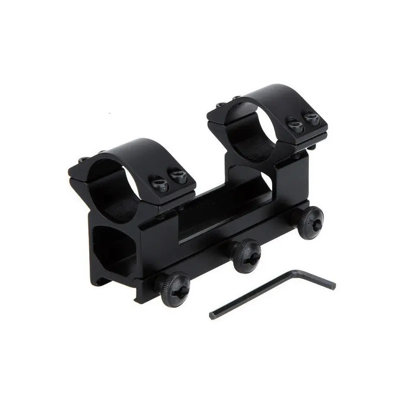 ANELLI SUPPORTO UNICO DA 25MM CON ATTACCO WEAVER IN ALLUMINIO