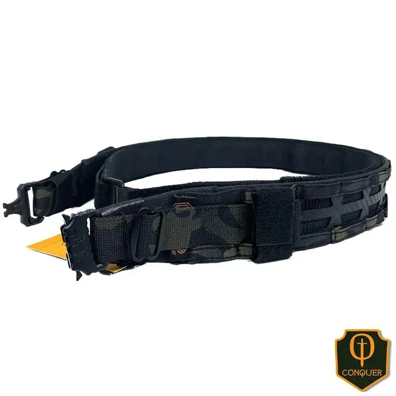 CINTURONE CON SOTTO CINTURONE FS MULTICAM BLACK TAGLIA M CONQUER