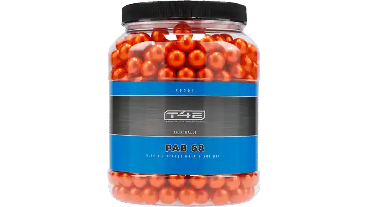 MUNIZIONI .68" SPORT PAB TRACCIANTI ARANCIONI 3.25g CONFEZIONE DA 500PCS T4E