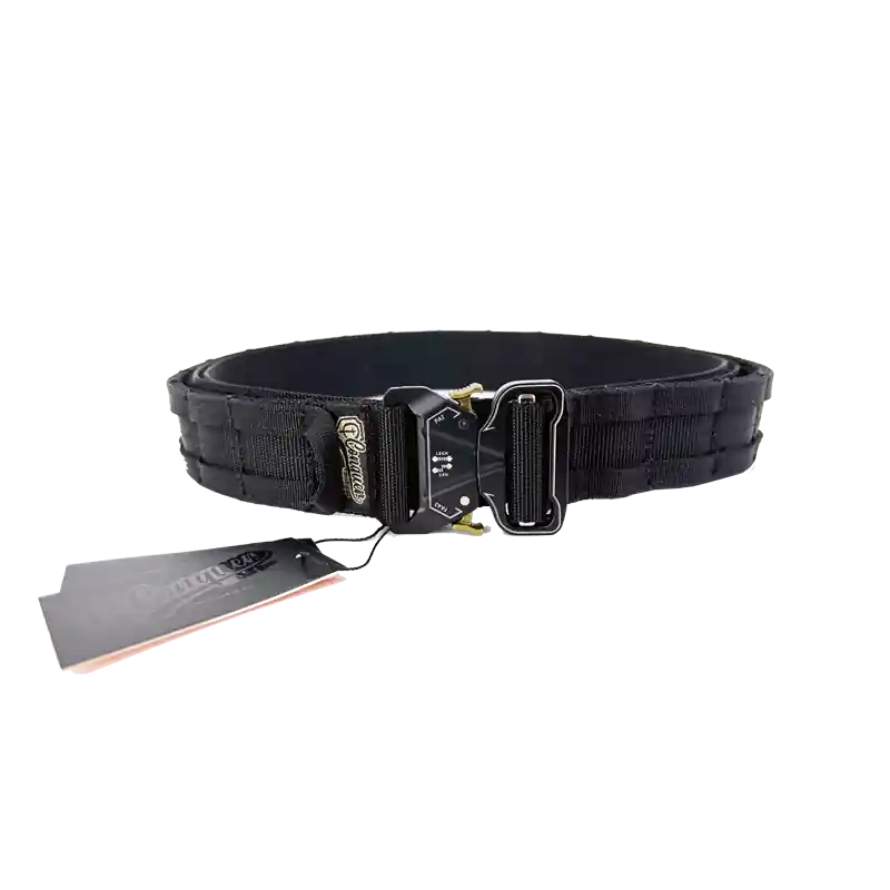 CINTURA DOUBLE BELT CON CLIP COBRA METALLICA CONQUER