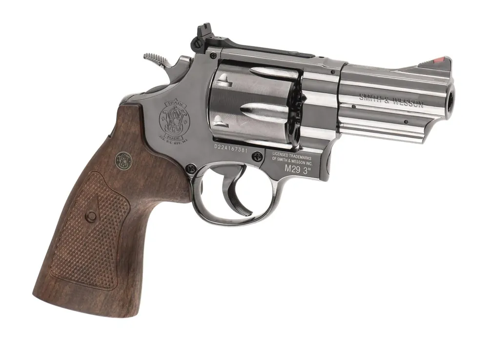 REVOLVER A CO2 M29 3" CAL. 4,5 POT.<7.5 JOULE FULL METAL SMITH & WESSON POLISHED VERSION