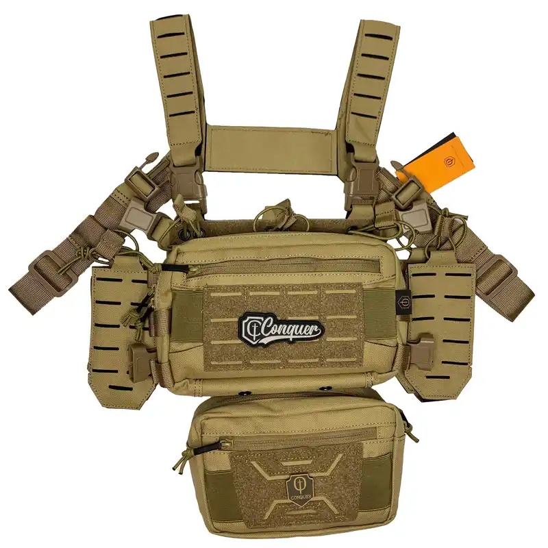 CHEST RIG TITAN TAN CONQUER