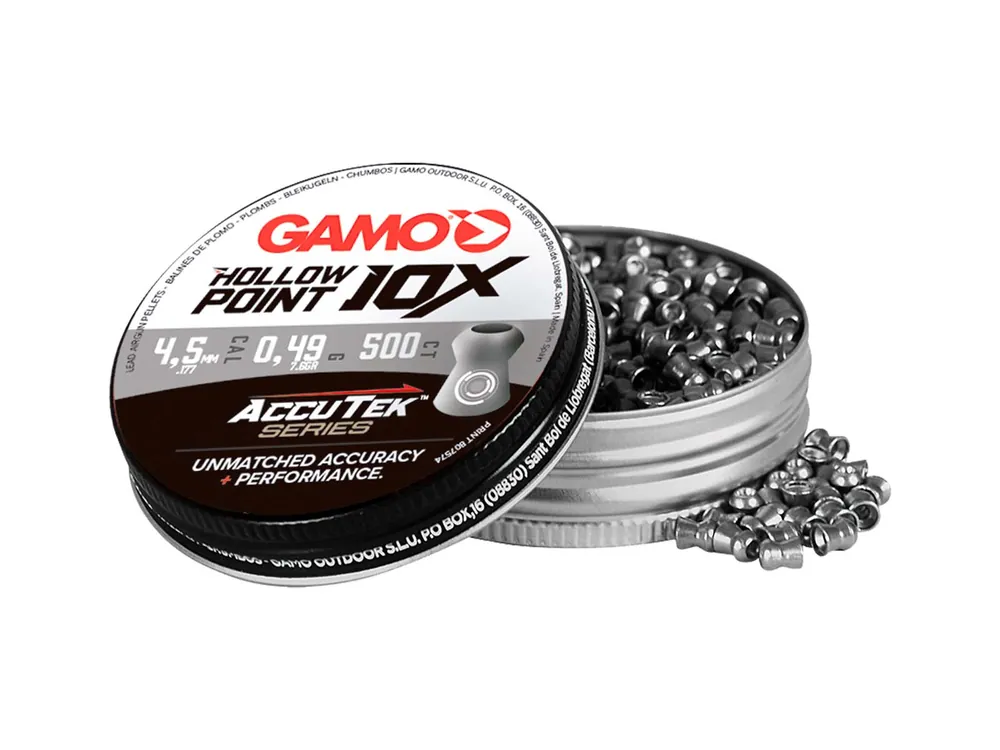 PIOMBINI ACCUTEK HOLLOW POINT CAL. 4,5 CONFEZIONE DA 500pcs GAMO