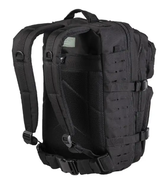 ZAINO US LASER CUT ASSAULT NERO MIL-TEC