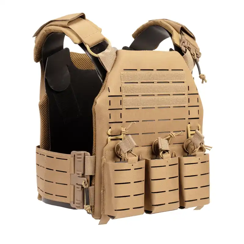 PLATE CARRIER LLC LASER CUT TAN SIXMM