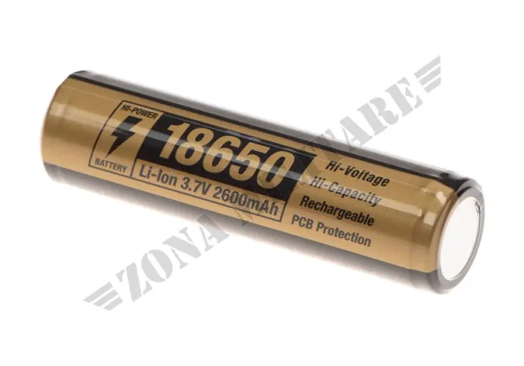 BATTERIA 18650 3.7V 2600Mah Clawgear
